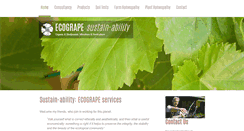 Desktop Screenshot of ecogrape.com